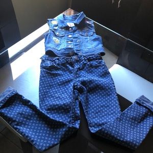 Justice jacket and gymboree jeans